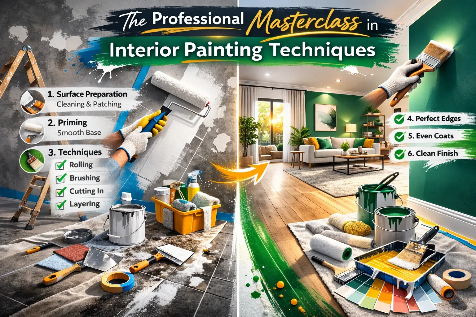 The Professional Masterclass in Interior Painting Techniques
